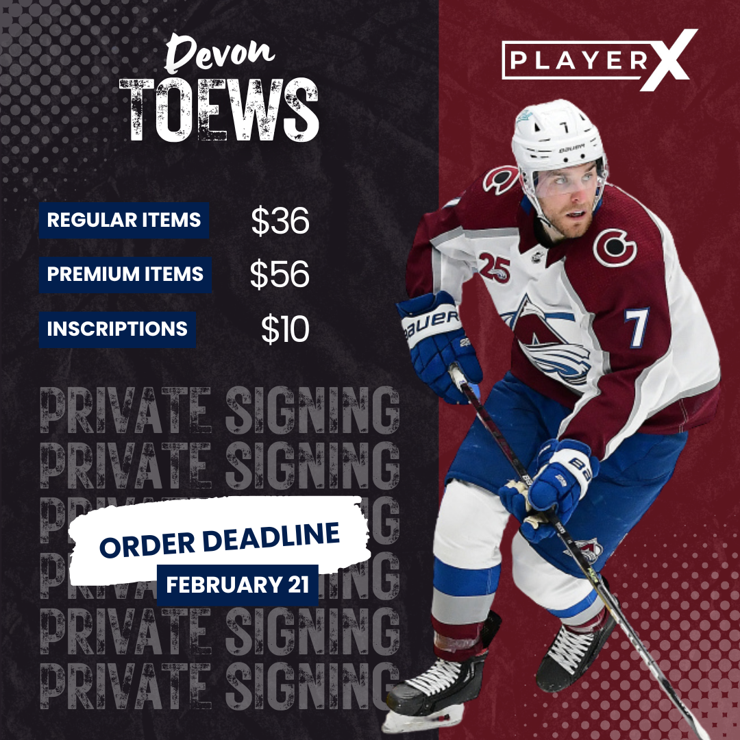 Pre-Order - Devon Toews - Inscription