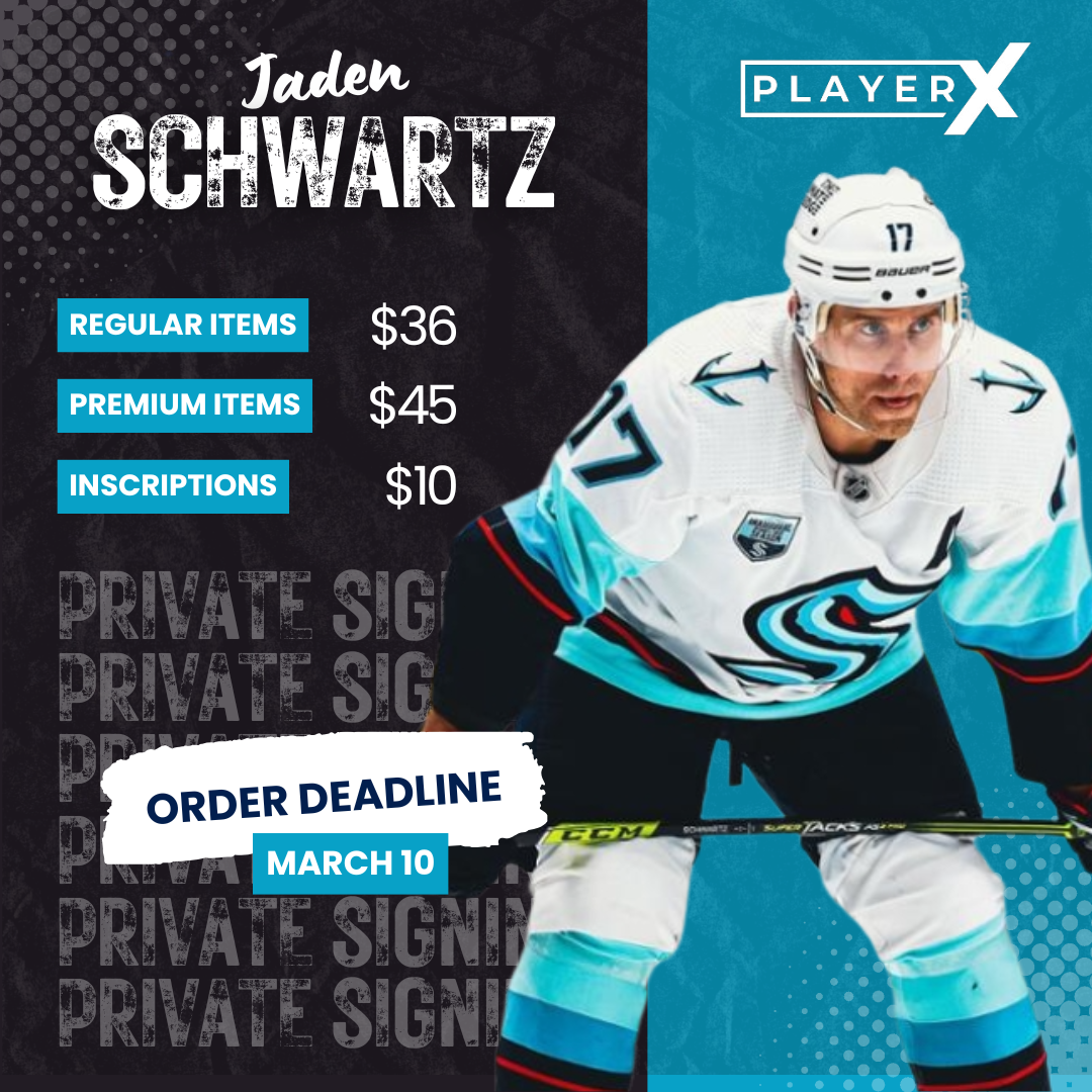 Pre-Order - Jaden Schwartz - Inscription