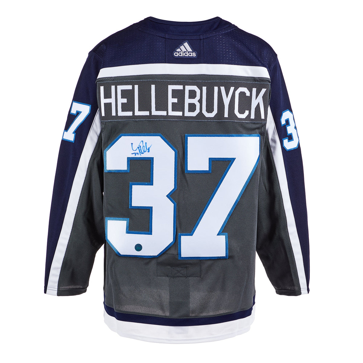 Connor Hellebuyck Signed Winnipeg Jets Reverse Retro adidas Jersey