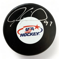 Jeremy Roenick Team USA Autographed Puck