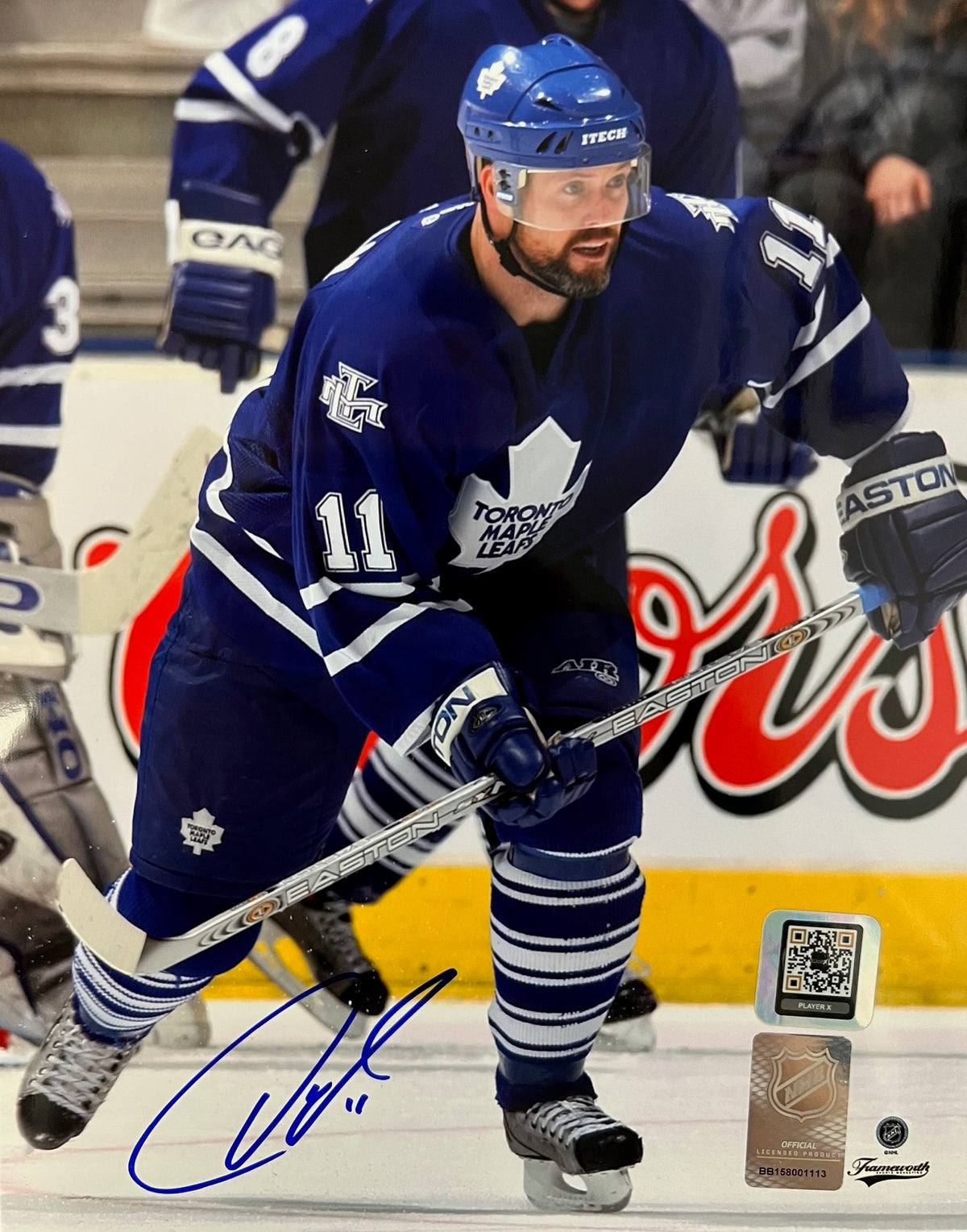 8x10 Owen Nolan Toronto Maple Leafs Autographed Photo