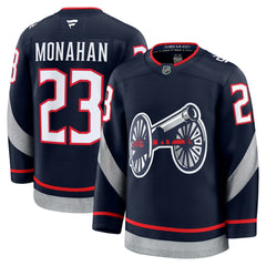 Men's Columbus Blue Jackets Sean Monahan Fanatics Navy 2025 Stadium Series Premium Player Jersey