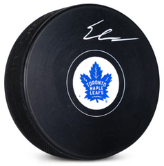 Easton Cowan Autographed Toronto Maple Leafs Hockey Puck