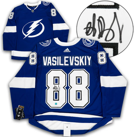 Andrei Vasilevskiy Autographed Tampa Bay Lightning Blue adidas Jersey