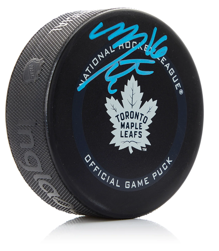 Mitch Marner Signed Toronto Maple Leafs Official Game Puck