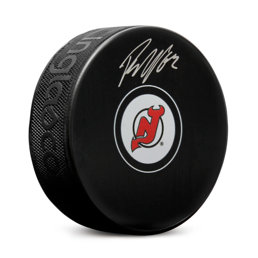 Jesper Bratt Autographed New Jersey Devils Hockey Puck