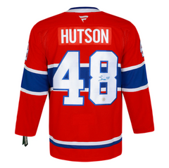 Lane Hutson Signed Montreal Canadiens Red Fanatics Premium Jersey