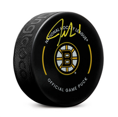 Jeremy Swayman Signed Boston Bruins Official Game Puck