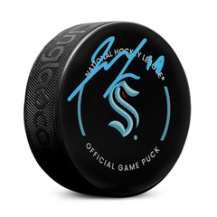 Jared McCann Signed Seattle Kraken Official Game Puck