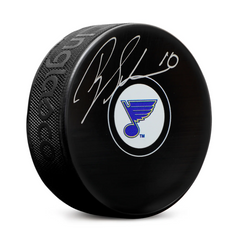 Brayden Schenn Autographed St Louis Blues Hockey Puck