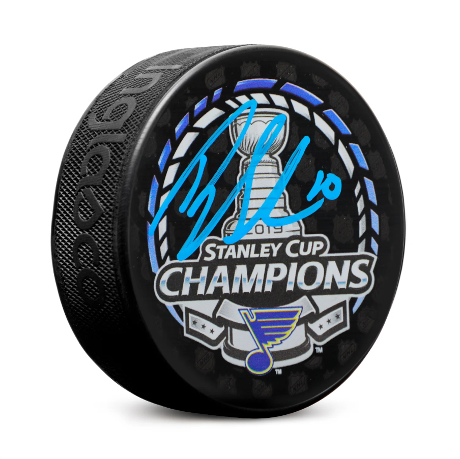 Brayden Schenn Autographed St Louis Blues 2019 Stanley Cup Puck