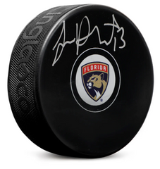 Sam Reinhart Autographed Florida Panthers Hockey Puck