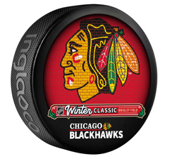 2025 NHL Winter Classic Chicago Blackhawks Souvenir Collectors Puck