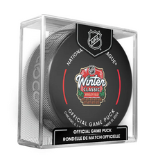 2025 NHL Winter Classic Official Game Puck Design- in Cube