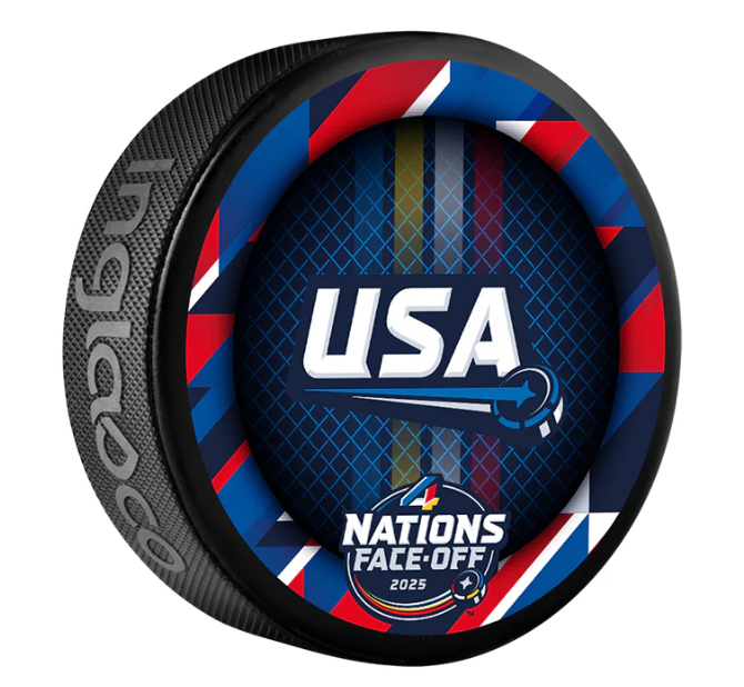 2025 NHL 4 Nations Face-Off Team USA Souvenir Collectors Puck