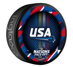 2025 NHL 4 Nations Face-Off Team USA Souvenir Collectors Puck