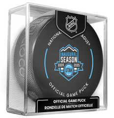 NHL Utah Hockey Club Officially Licensed 2024-25 Inaugural Season Team Game Hockey Puck Design- In Cube