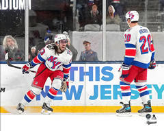 Pre-Order - Mika Zibanejad and Chris Kreider Dual Signed New York Rangers Stadium Series 8x10