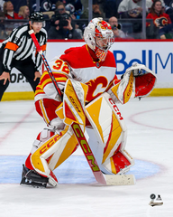 Pre-Order - Dustin Wolf Autographed Calgary Flames Away 8x10 Photo