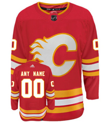 Pre-Order - Dustin Wolf Autographed Calgary Flames Home Adidas Jersey