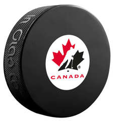 Pre-Order - Samuel Montembeault Autographed Team Canada Hockey Puck