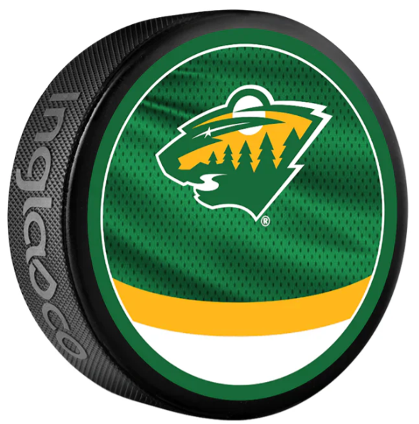 Pre-Order - Joel Eriksson Ek Autographed Minnesota Wild Reverse Retro Hockey Puck