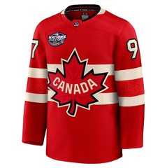 Men's Canada Connor McDavid Fanatics Red 2025 4 Nations Face-Off Premium Player Jersey