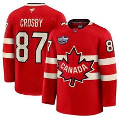 Men's Canada Sidney Crosby Fanatics Red 2025 4 Nations Face-Off Premium Player Jersey