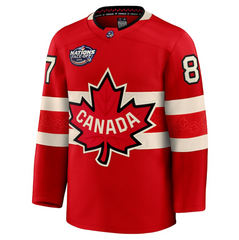 Men's Canada Sidney Crosby Fanatics Red 2025 4 Nations Face-Off Premium Player Jersey