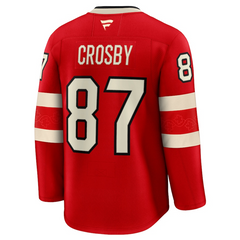 Men's Canada Sidney Crosby Fanatics Red 2025 4 Nations Face-Off Premium Player Jersey