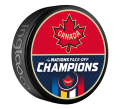 NHL 4 Nations Face-Off 2025 Canada Championship Official Collectors Puck