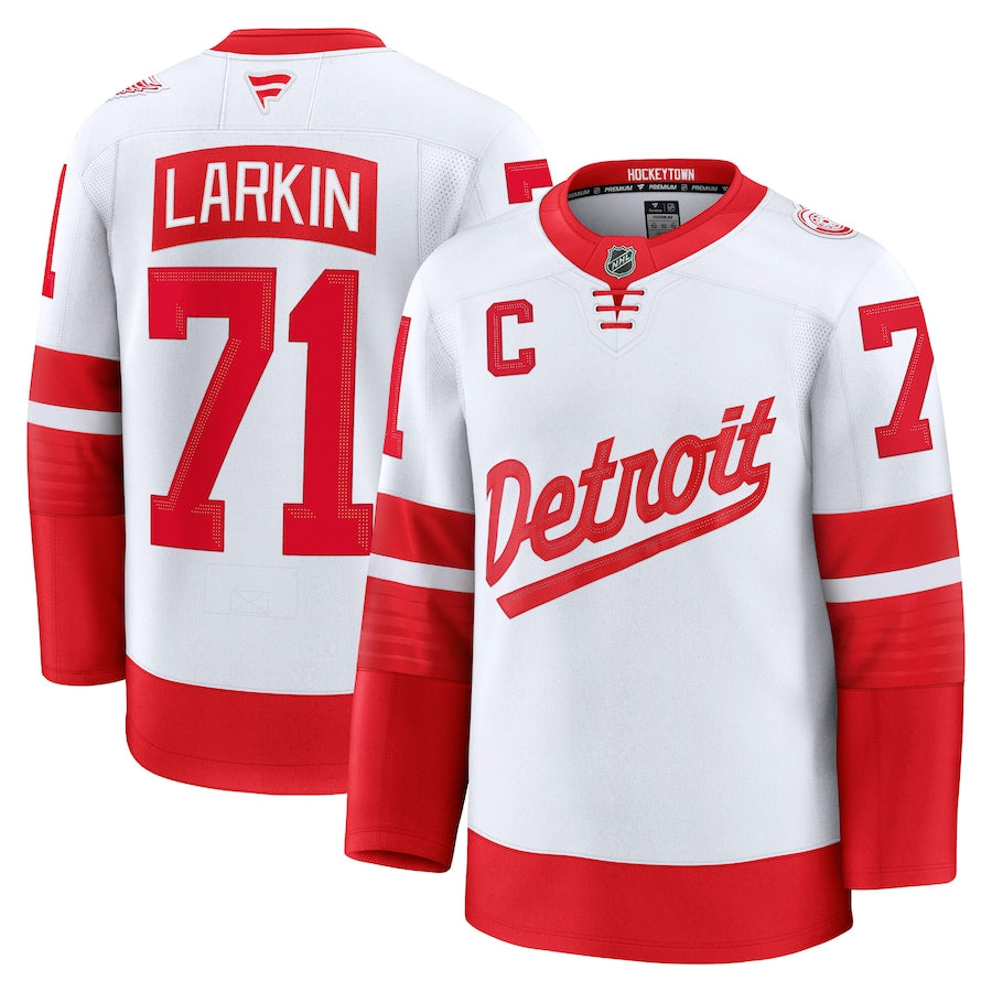 Dylan Larkin Detroit Red Wings Fanatics White 2025 NHL Stadium Series Premium Player Jersey