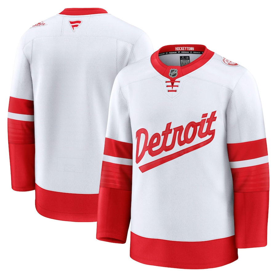 Detroit Red Wings Fanatics White 2025 NHL Stadium Series Premium Jersey