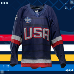 Men's USA Fanatics Navy 2025 4 Nations Face-Off Premium Jersey